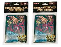 Yugioh 100 Sleeves Protège-cartes 3 Dieux Egyptiens
