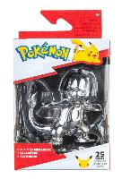 Figurine de collection Pokemon Salamèche 7,6 cm 25 ans anniversaire Silver 